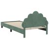vidaXL Cadre de lit pour enfants avec t&ecirc;te de lit Vert Mer 90 x 200 cm