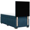 vidaXL Sommier &agrave; lattes de lit avec matelas bleu 90x190 cm velours