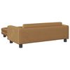 vidaXL Canap&eacute; avec repose-pied pour enfants marron 100x50x30cm velours
