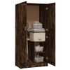 vidaXL Garde-robe Ch&ecirc;ne fum&eacute; 82,5x51,5x180 cm Bois d'ing&eacute;nierie