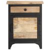 vidaXL Table de chevet 40x30x50 cm Bois de manguier massif