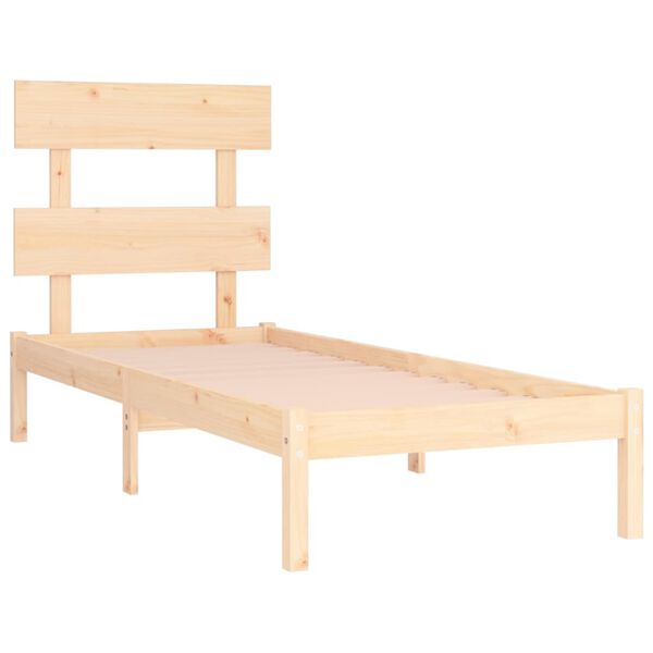 vidaXL Cadre de lit sans matelas 90x190 cm bois massif