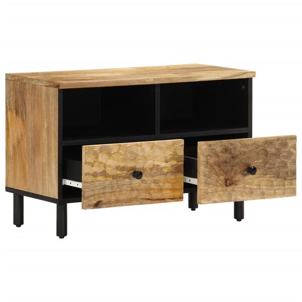 vidaXL Meuble TV 70x33x46 cm Bois massif de manguier