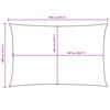 vidaXL Voile de parasol tissu oxford rectangulaire 4x7 m terre cuite