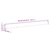 vidaXL Tringles &agrave; rideau 2 pcs blanc et argent&eacute; 90-135 cm aluminium
