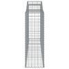 vidaXL Paniers &agrave; gabions arqu&eacute;s 5 pcs 300x50x140/160 cm fer galvanis&eacute;