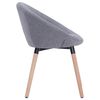 vidaXL Chaises &agrave; manger lot de 4 gris clair tissu
