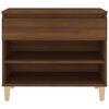vidaXL Armoire &agrave; chaussures Ch&ecirc;ne marron 70x36x60 cm Bois d'ing&eacute;nierie