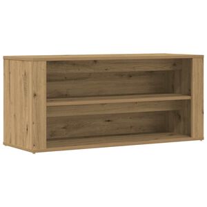 vidaXL Banc &agrave; chaussures ch&ecirc;ne artisanal 100x35x45cm bois d'ing&eacute;nierie