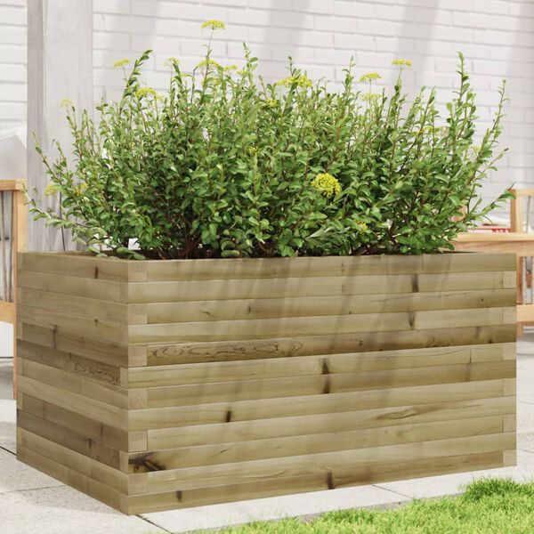 vidaXL Jardini&egrave;re 90x60x45,5 cm bois de pin impr&eacute;gn&eacute;