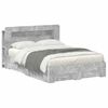 vidaXL Cadre de lit avec rangement Gris b&eacute;ton 160 x 200 cm