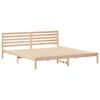 vidaXL Cadre de lit avec t&ecirc;te de lit Marron 200 x 220 cm Pin massif