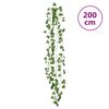 vidaXL Guirlandes de lierre de No&euml;l 24 pcs vert 200 cm