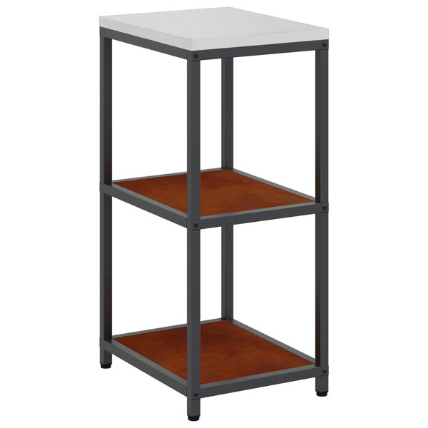 vidaXL Rangement de cuisine avec &eacute;tag&egrave;re Rouill&eacute; 60 x 50 x 92 cm Acier