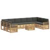 vidaXL Ensemble de canap&eacute;s d'ext&eacute;rieur 8 pc Blanc et Anthracite