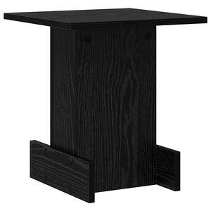 vidaXL Table d'appoint Ch&ecirc;ne noir 35,5 x 35 x 40 cm Bois d'ing&eacute;nierie