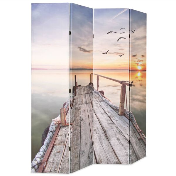 vidaXL Cloison de s&eacute;paration pliable 160 x 170 cm Lac