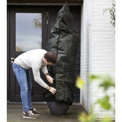 Capi Housse d'hivernage pour plantes 100x200 cm Imprimé noir et vert