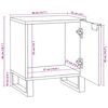 vidaXL Cabinet de chevet 2 pcs Blanc et Noir 40 x 33 x 46 cm