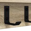 vidaXL Porte-manteau mural Ch&ecirc;ne Sonoma 80 x 10,5 x 10,5 cm