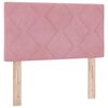 vidaXL T&ecirc;te de lit LED Rose 80 cm Velours