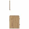 vidaXL Ensemble de mobilier de salle de bain Marron 41 x 38,5 x 48 cm