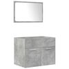 vidaXL Ensemble de meubles de salle de bain 5 pcs gris b&eacute;ton