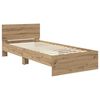 vidaXL Cadre de lit Ch&ecirc;ne artisanal 90 x 200 cm Bois d'ing&eacute;nierie