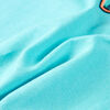 T-shirt pour enfants avec manches courtes aqua 92