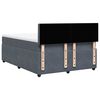 vidaXL Sommier &agrave; lattes de lit et matelas Gris fonc&eacute; 160x200cm Velours
