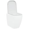 vidaXL Siège de toilette Blanc 44,5 x 35 x 3,6 cm Duroplast