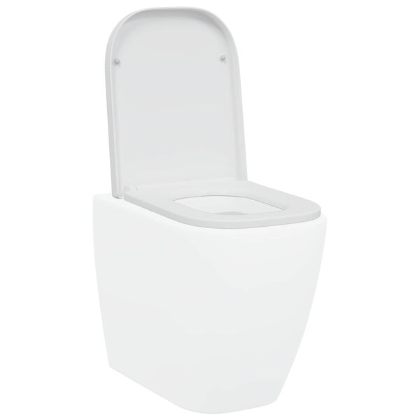 vidaXL Siège de toilette Blanc 44,5 x 35 x 3,6 cm Duroplast