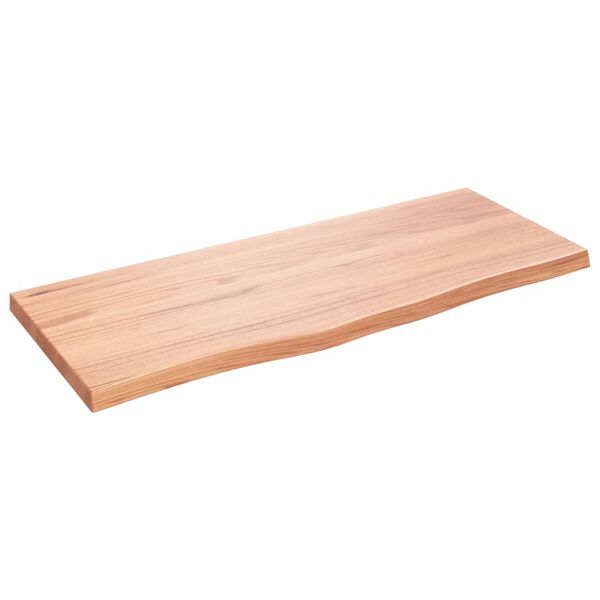 vidaXL &Eacute;tag&egrave;re murale marron clair bois ch&ecirc;ne massif trait&eacute;