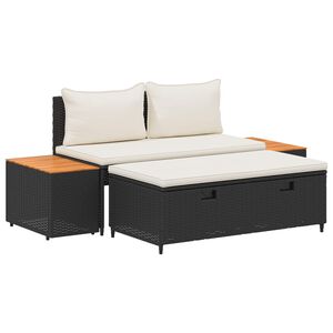 vidaXL Ensemble de canap&eacute;s d'ext&eacute;rieur 4 -Seater 4 pcs 55 x 30 x 39 cm