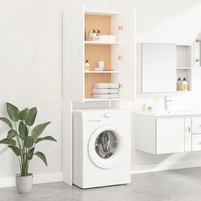 vidaXL Meuble pour machine à laver Blanc 64x25,5x190 cm