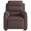 vidaXL Fauteuil inclinable &eacute;lectrique marron fonc&eacute; tissu