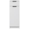 vidaXL Armoire de salle de bain blanc 32x33,5x90 cm bois d'ing&eacute;nierie