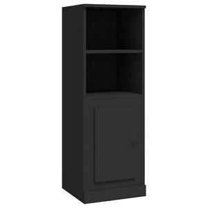 vidaXL Buffet haut noir 36x35,5x103,5 cm bois d'ing&eacute;nierie