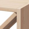 vidaXL &Eacute;tag&egrave;re &agrave; vin 4 pcs Naturel 62 x 25 x 62 cm Pin massif