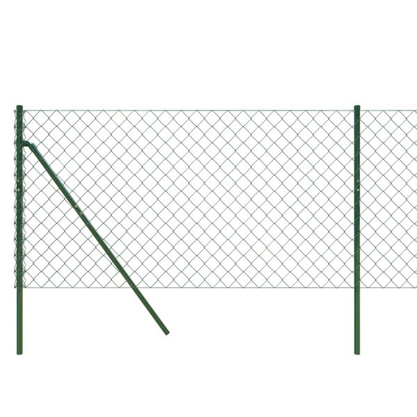 vidaXL Cl&ocirc;ture en mailles de cha&icirc;ne vert 1x10 m