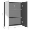 vidaXL Armoire &agrave; miroir de salle de bain 60x15x75 cm MDF Anthracite