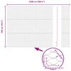 vidaXL Cl&ocirc;ture avec poteau Vert 1 x 25 m Acier