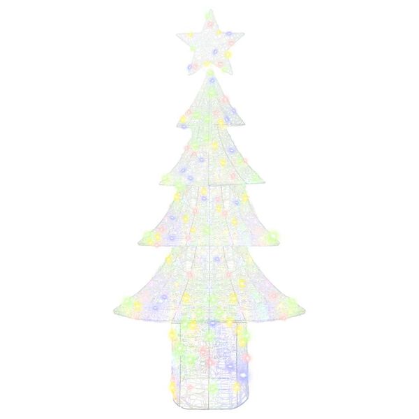 vidaXL Sapin de Noël avec 240 LED Multicolore 180 cm Acrylique