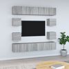 vidaXL Ensemble de meubles TV 10 pcs Sonoma gris Bois d'ing&eacute;nierie