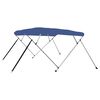 vidaXL Auvent bimini &agrave; 4 arceaux Bleu 243x196x137 cm