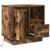 vidaXL Cabinet de chevet avec tiroir Ch&ecirc;ne fum&eacute; 50 x 34,5 x 50 cm.