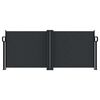 vidaXL Auvent lat&eacute;ral r&eacute;tractable noir 100x1000 cm