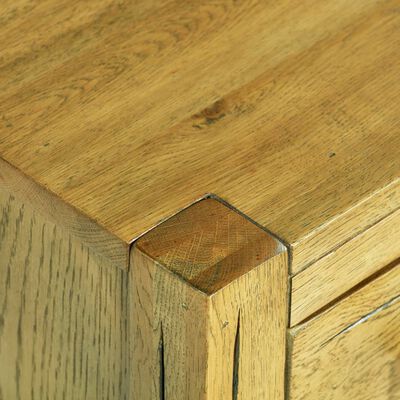 vidaXL Table de chevet à 3 tiroirs 40x30x54 cm Bois de chêne rustique