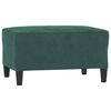 vidaXL Ensemble de canap&eacute;s 4 pcs avec coussins vert fonc&eacute; velours