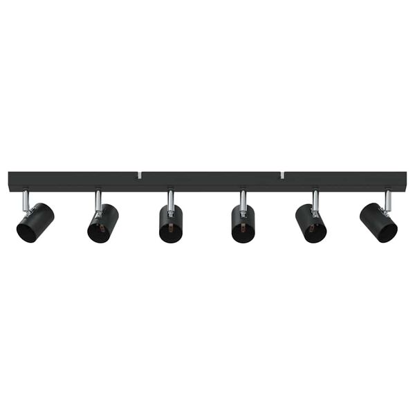 vidaXL Spot de plafond Noir 73 x 6,5 x 11,5 cm M&eacute;tal